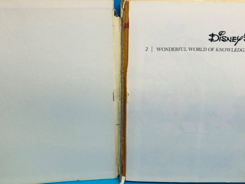 Photo 1 of 686374… vintage 1971 Disney’s wonderful world of knowledge, hardcover book -damage 