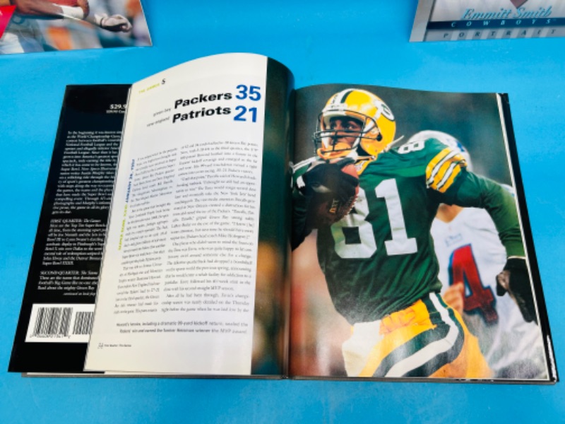 Photo 3 of 686375…vintage NFL portrait, magazine, and Sports illustrated Super Bowl hardcover book