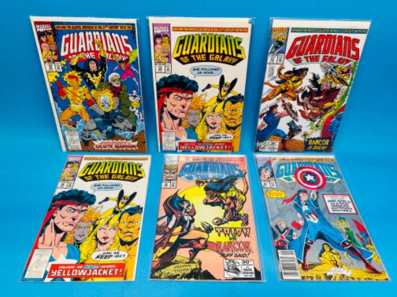 Photo 1 of 686383…6 Guardians of the galaxy  comics in plastic sleeves 