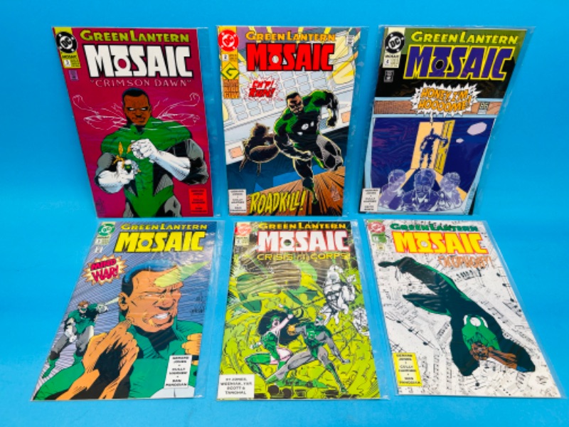 Photo 1 of 686387…6 green lantern mosaic  comics in plastic sleeves 