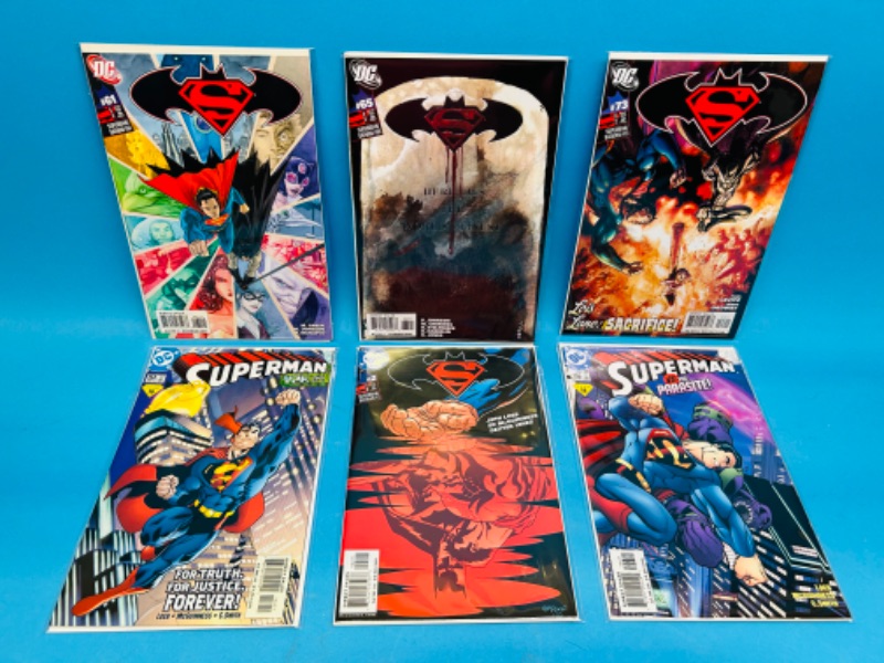 Photo 1 of 686390…6 Superman  comics in plastic sleeves 