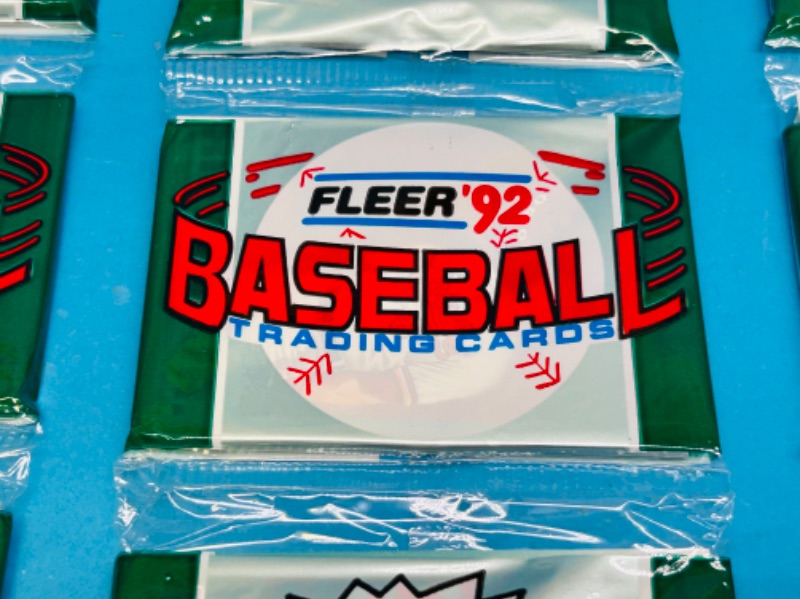 Photo 2 of 686416….3 Fleer 1992 sealed baseball rack packs - 42 cards in each