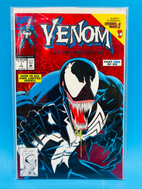 Photo 1 of 686432…venom #1 comic foil cover in plastic sleeve 