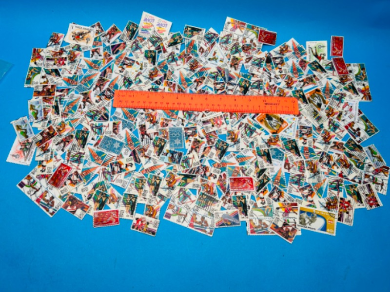 Photo 2 of 686442…hundreds of used Olympic stamps 