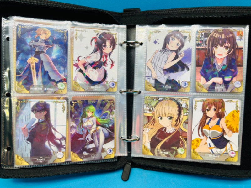 Photo 9 of 686487…68 Asian Anime cards in binder - some holo foil