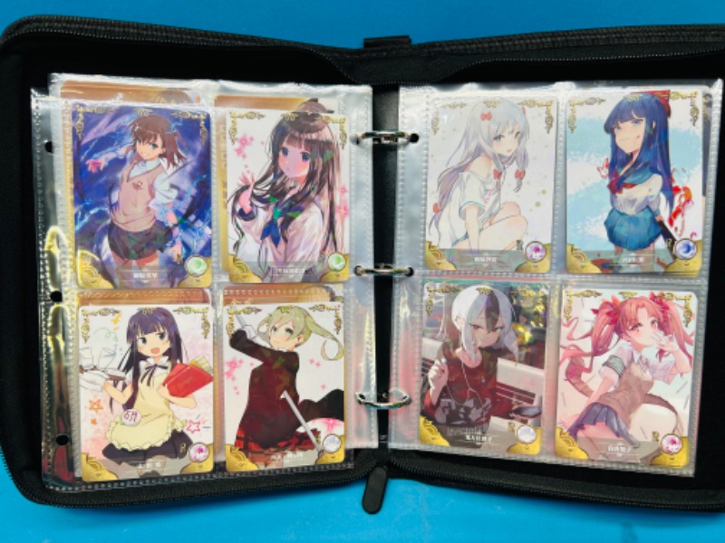 Photo 5 of 686487…68 Asian Anime cards in binder - some holo foil