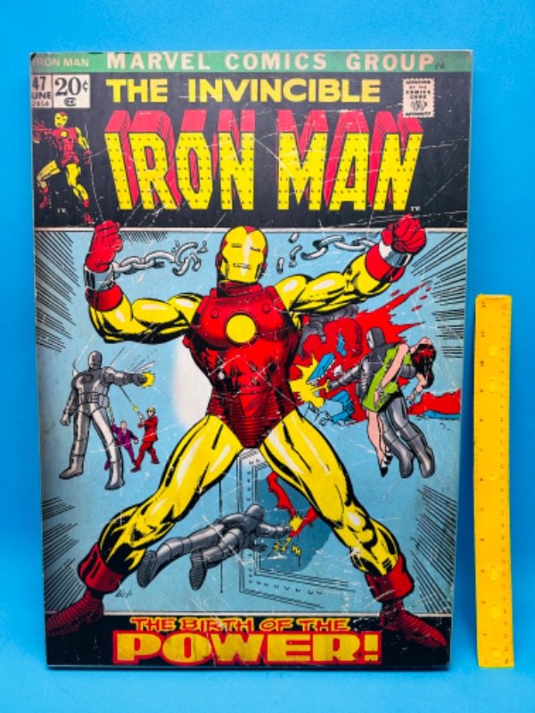 Photo 1 of 686496…marvel Iron Man wall hanging 