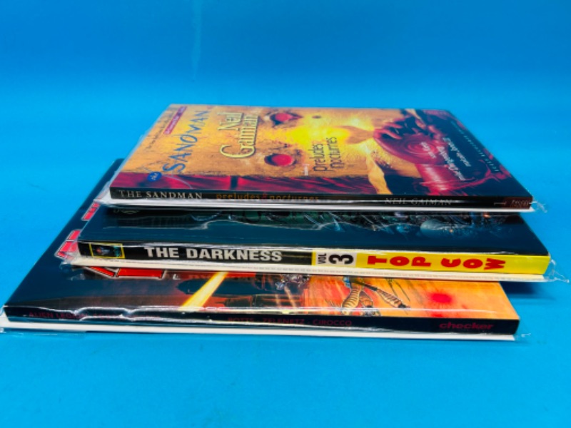 Photo 1 of 686499…3 comic novels softcovers in plastic sleeves 