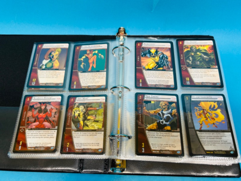 Photo 9 of 686521…200 marvel VS System cards in binder 2004 