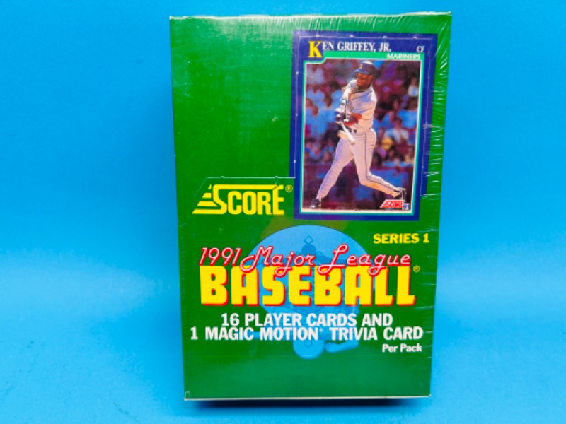 Photo 4 of 686530…sealed Score 1991 baseball cards series 1 box 893 total cards