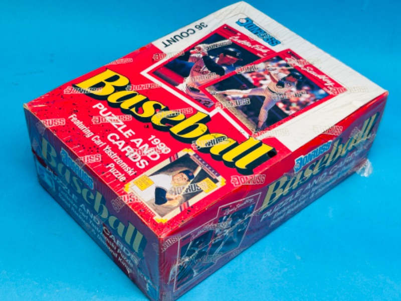 Photo 1 of 686531…sealed Donruss 1990 baseball puzzle and card box 