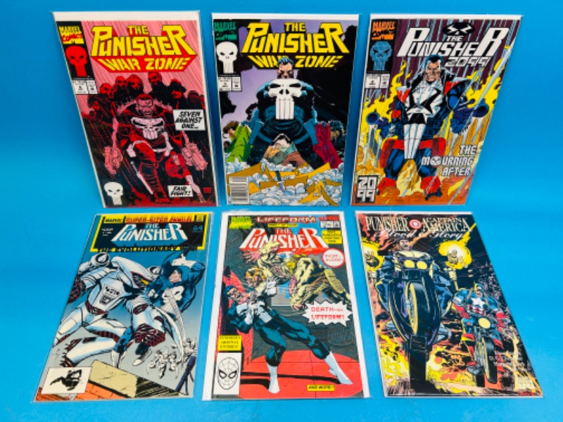 Photo 1 of 686544…6 punisher  comics in plastic sleeves 