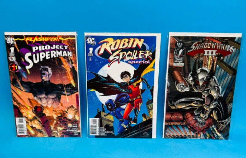 Photo 1 of 686545…3 comics all #1’s in plastic sleeves 