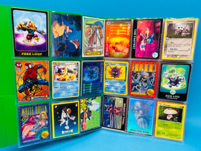 Photo 1 of 686552…252 mixed character and comic cards in binder 