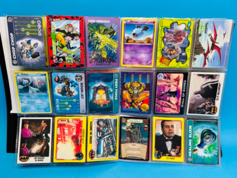 Photo 12 of 686553… 252 mixed character and comic cards in binder 