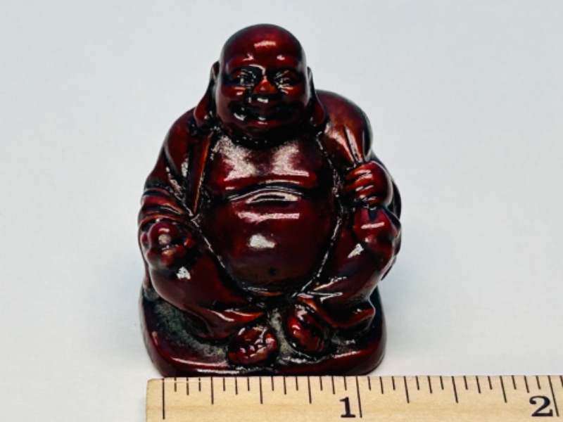 Photo 1 of 686565…small 2.5”  red resin Buddha figure 