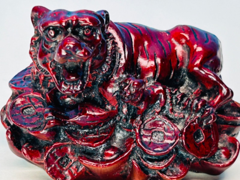 Photo 2 of 686566…3” red resin tiger figure 