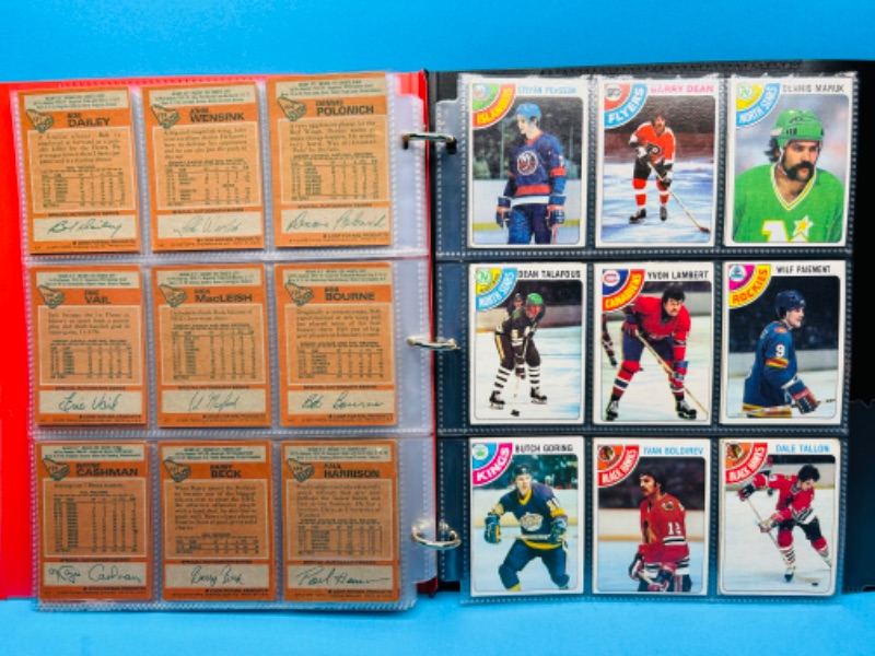 Photo 4 of 686576…99 vintage 1978 hockey cards in binder
