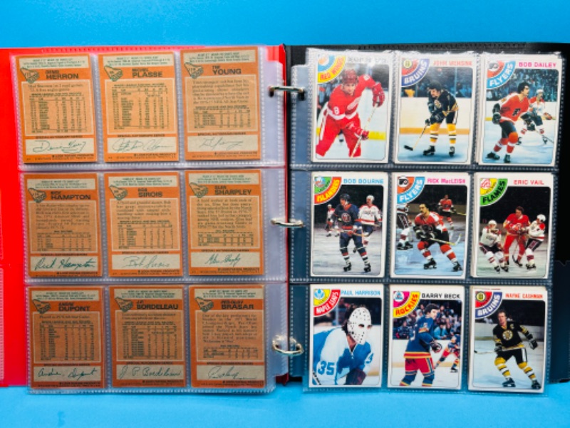 Photo 6 of 686576…99 vintage 1978 hockey cards in binder
