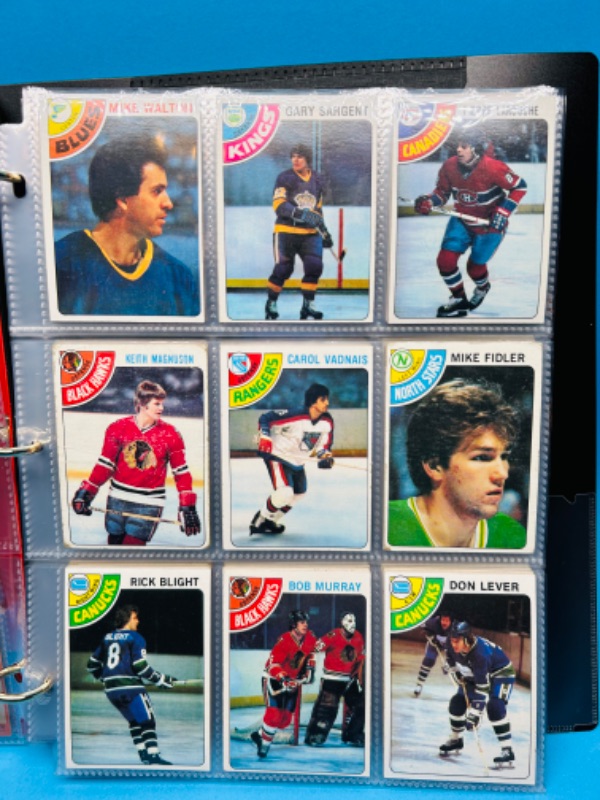 Photo 3 of 686576…99 vintage 1978 hockey cards in binder
