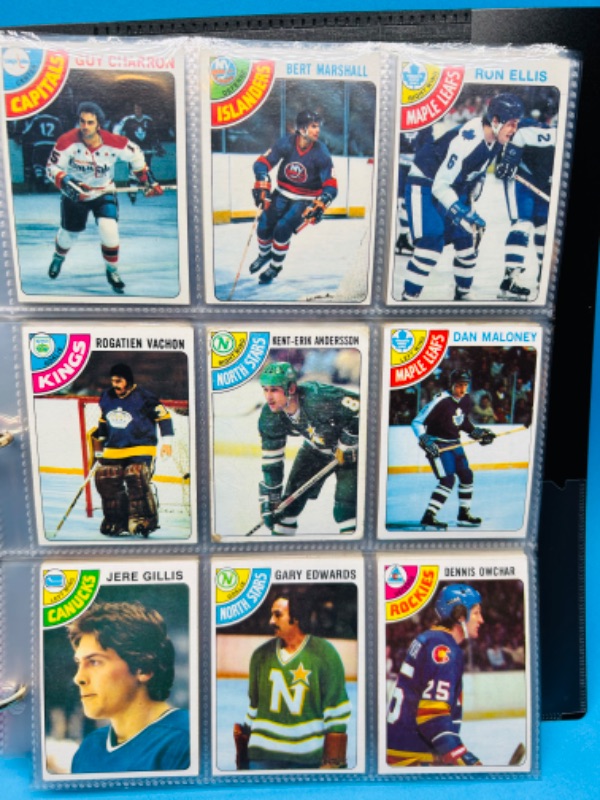 Photo 2 of 686576…99 vintage 1978 hockey cards in binder
