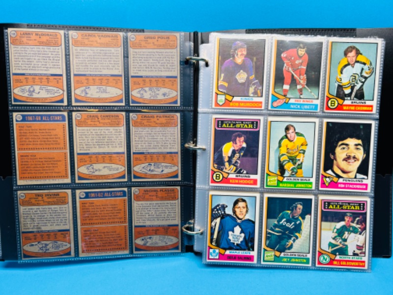 Photo 4 of 686577…117 vintage hockey cards in binder 