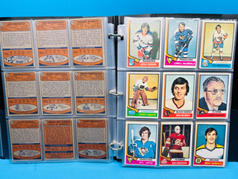 Photo 3 of 686577…117 vintage hockey cards in binder 