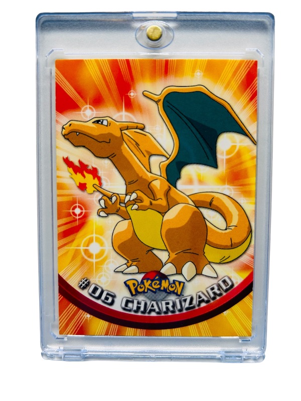 Photo 1 of 686597…Topps Pokémon #06 Charizard card 6 in hard plastic case