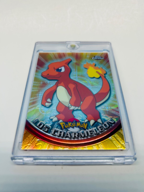 Photo 3 of 686599…Topps Chrome Pokémon #05 Charmeleon card in hard plastic case 