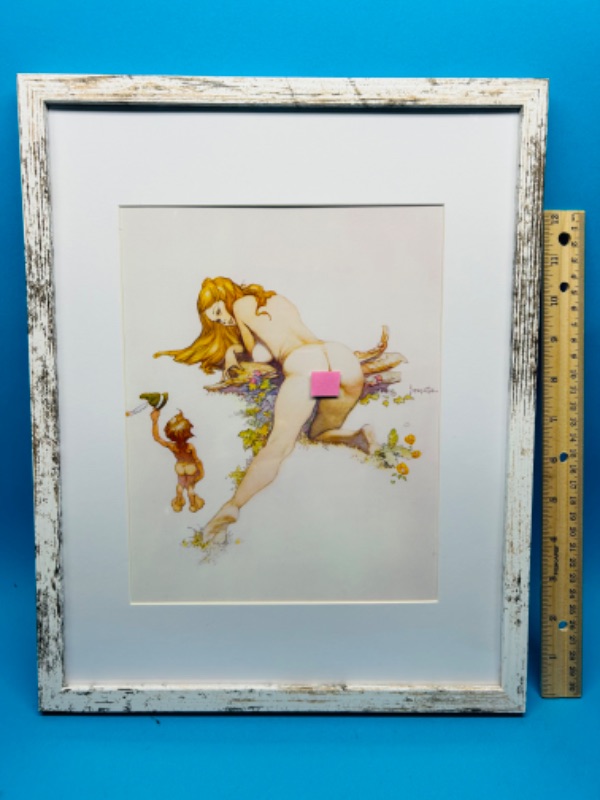 Photo 1 of 686602…14 x 12” framed Frank Frazetta art print