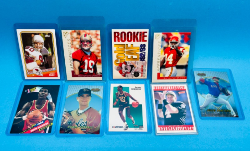 Photo 1 of 686618…9 Rookie cards in hard plastic sleeves 