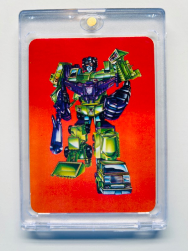 Photo 1 of 686658…  1985 transformers series 1 card 115 in hard plastic case 