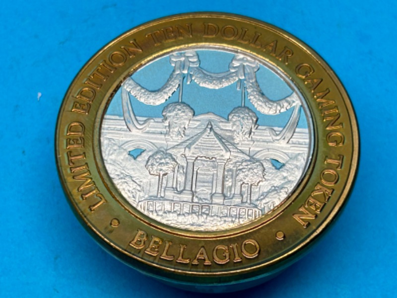 Photo 2 of 686673… .999 fine silver Bellagio $10 gaming token limited edition 