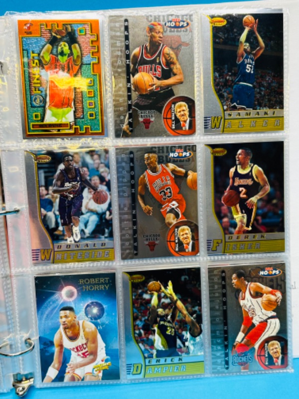 Photo 11 of 686674…108  mixed basketball refractor, chrome, and foil cards in binder 