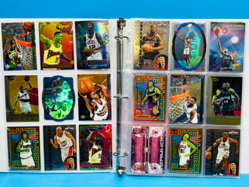 Photo 1 of 686674…108  mixed basketball refractor, chrome, and foil cards in binder 