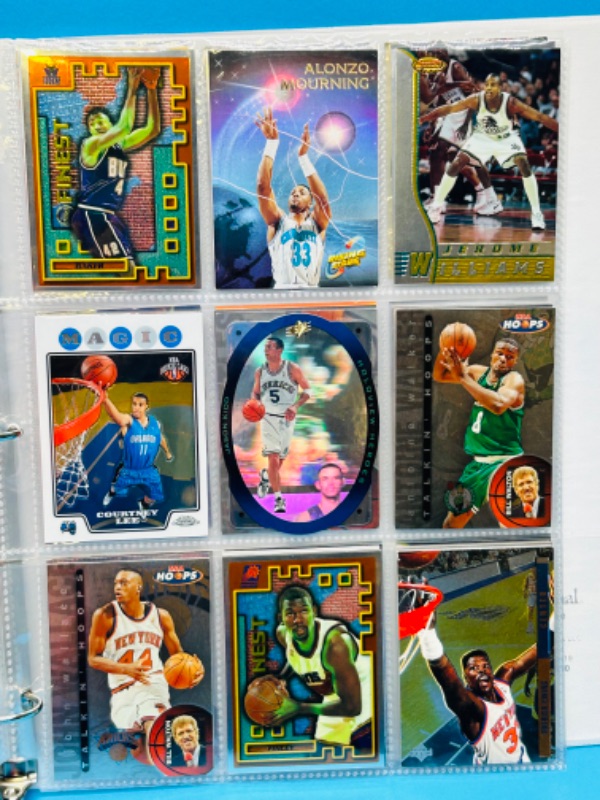 Photo 3 of 686674…108  mixed basketball refractor, chrome, and foil cards in binder 