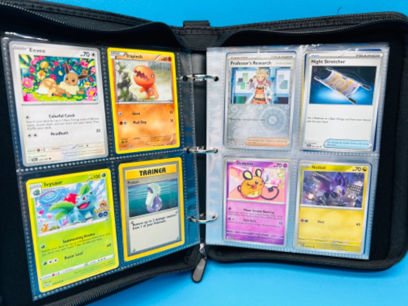 Photo 1 of 686676…112 mixed Pokémon cards in binder -various dates