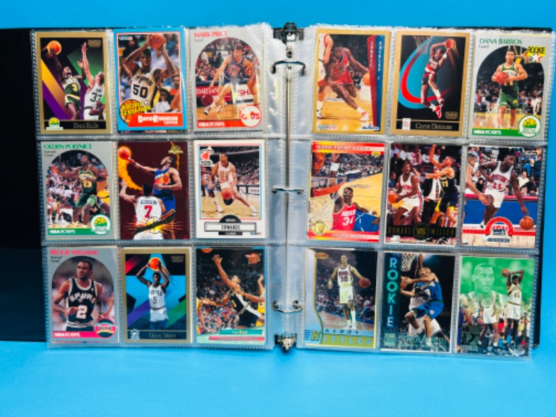 Photo 1 of 686687…252 mixed basketball trading cards in binder 