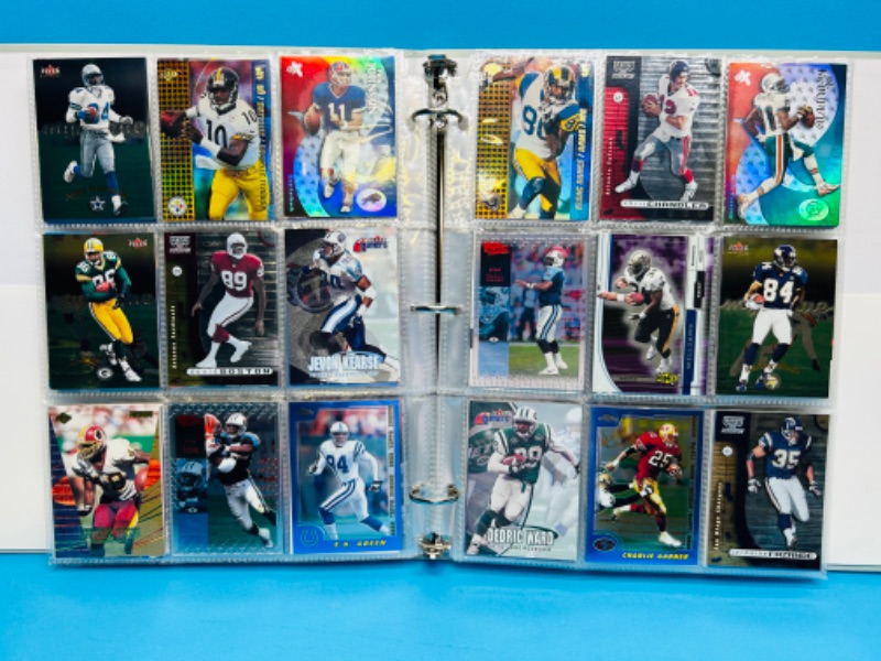 Photo 10 of 686691…270 mixed football refractor, chrome, holo and foil cards in binder