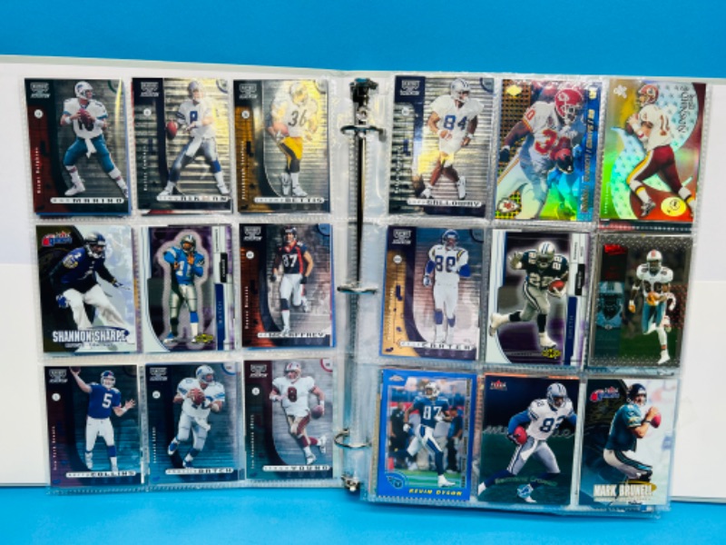 Photo 9 of 686691…270 mixed football refractor, chrome, holo and foil cards in binder