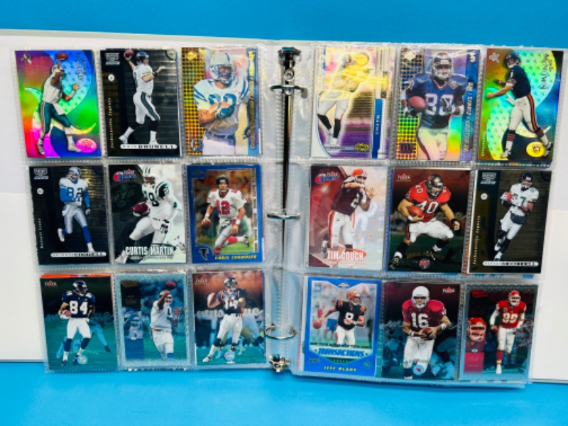 Photo 11 of 686691…270 mixed football refractor, chrome, holo and foil cards in binder