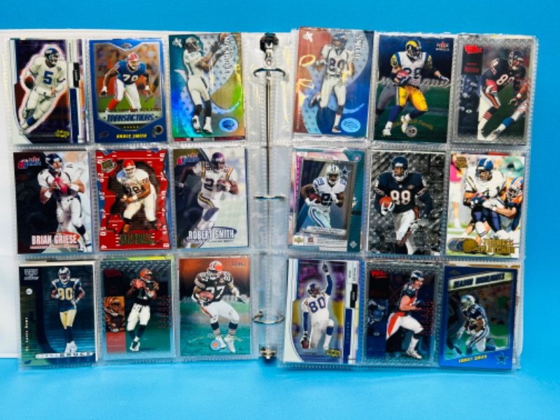 Photo 11 of 686693…270 mixed football refractor, chrome, holo and foil cards in binder