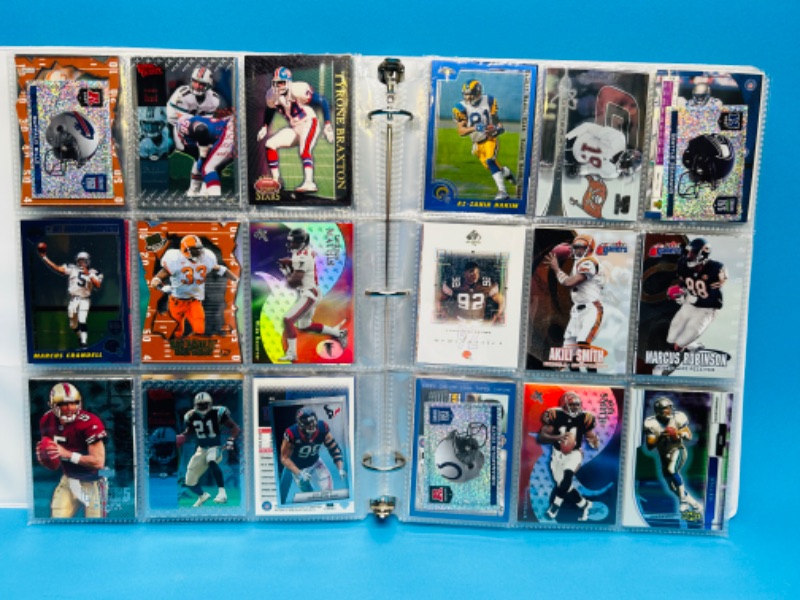 Photo 14 of 686693…270 mixed football refractor, chrome, holo and foil cards in binder