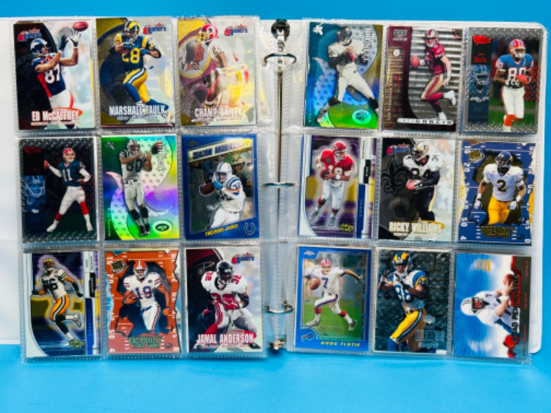 Photo 10 of 686693…270 mixed football refractor, chrome, holo and foil cards in binder