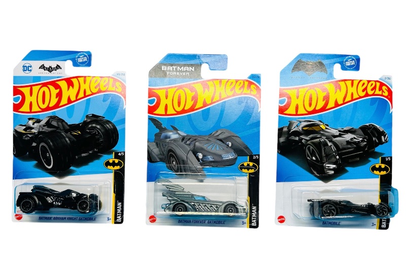 Photo 1 of 686701…3 Batman hot wheels die cast cars 