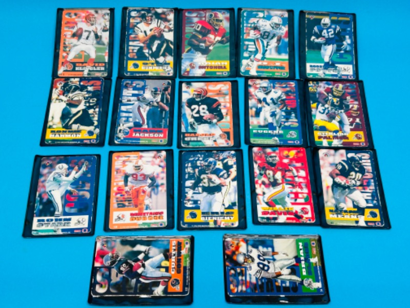 Photo 1 of 686702…1994 Pro Mags football magnets in sleeves- some wear on edges