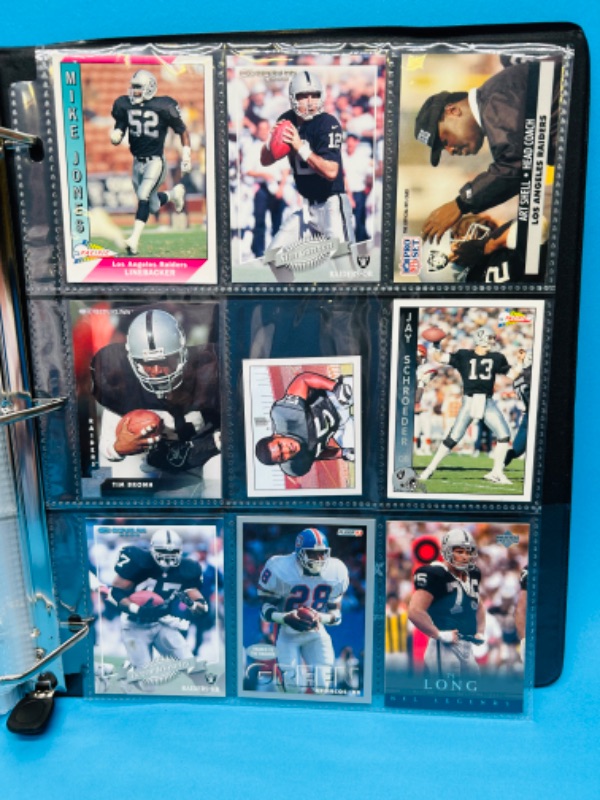 Photo 6 of 686703…153 mixed Raiders football cards in binder 