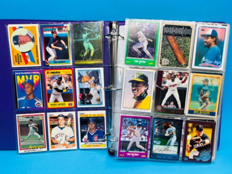 Photo 1 of 686710…360 mixed baseball trading cards in binder 