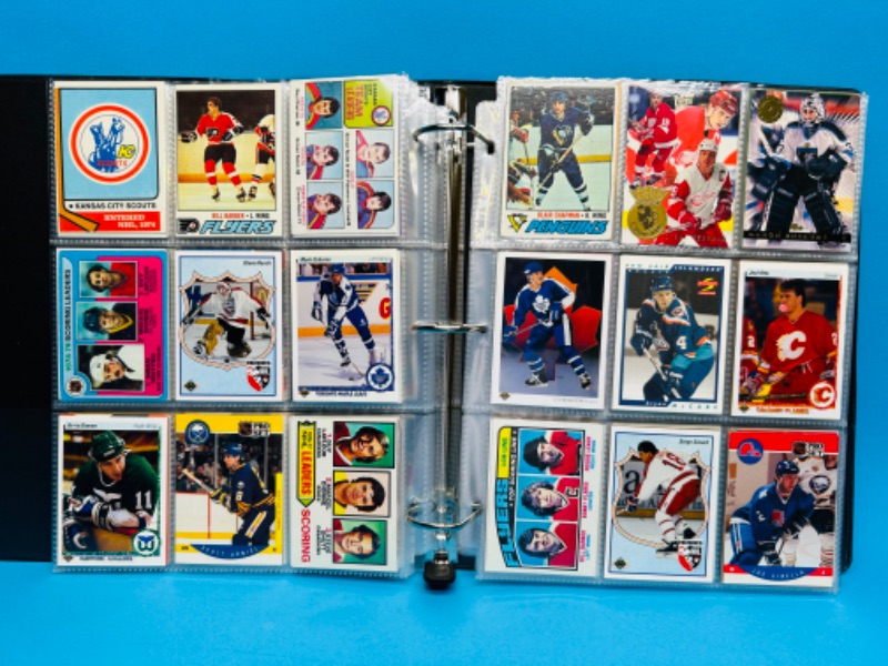 Photo 3 of 686711…270 mixed hockey trading cards in binder 