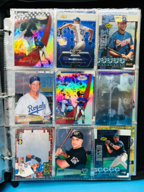 Photo 14 of 686712…171 mixed baseball refractor, holo, chrome, and foil cards in binder 